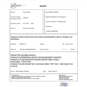 Para Transferi Sorunu Ve İletişim Eksikliği