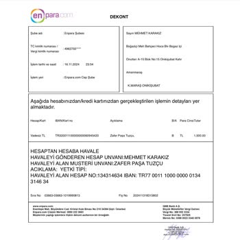 Para Transferi Sorunu Ve İletişim Eksikliği