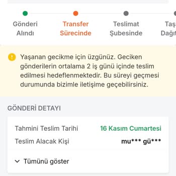 Kargo Gecikmesi Ve İletişim Sorunları