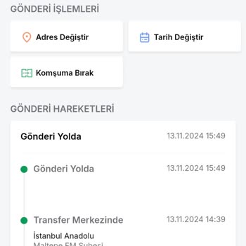 Kargo Gecikmesi Ve İletişim Sorunları