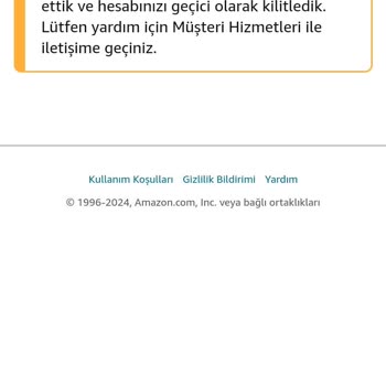 Amazon Hesabım Kilitlendi, Yardım Bekliyorum