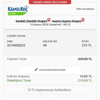 Kamil Koç İle Yaşanan Gecikme Ve İade Sorunu