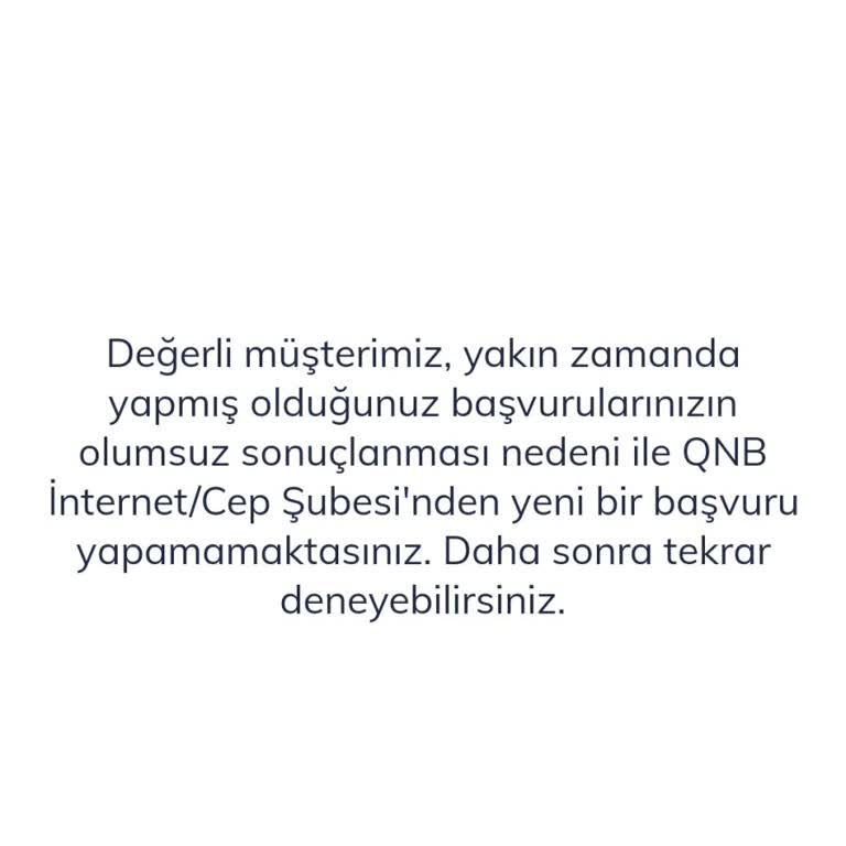 QNB'nin 0 Faizli Kredi Reddi Hayal Kırıklığı