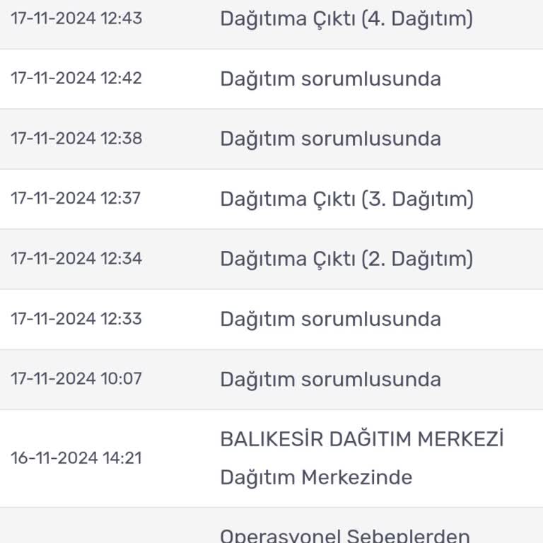 Kayıp Kargo: Operasyonel Sebeplerle Teslim Edilemiyor