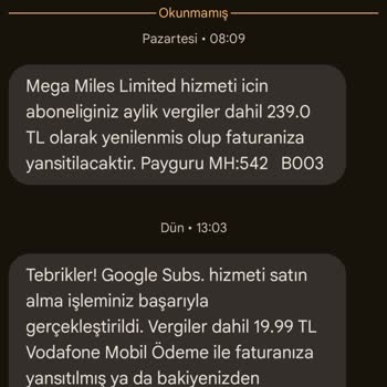 İzinsiz Abonelik Ve Çözüm Bulamayan Müşteri Hizmetleri
