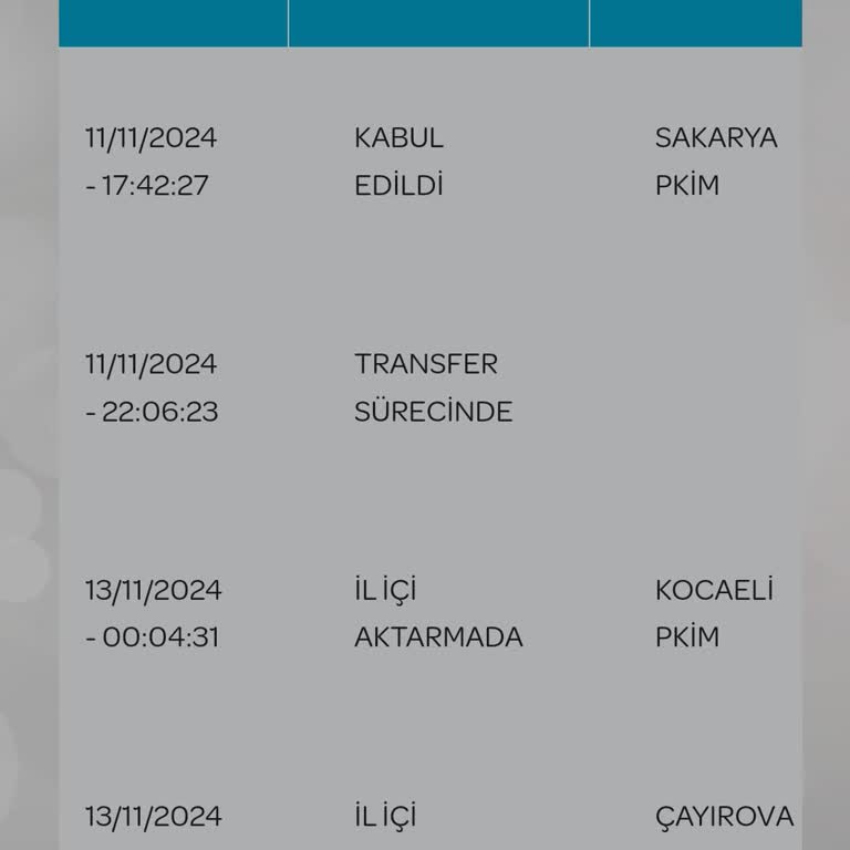 PTT Kargo Teslimatında Uzun Süreli Gecikme