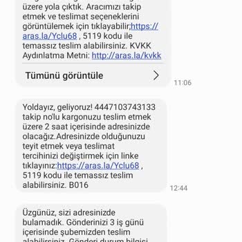 Kedilerin Maması Gelmedi Aras Kargo Yine Yanlış Bilgilendirdi