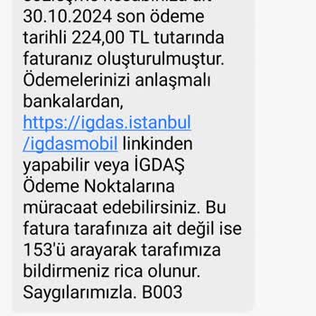Yanlış Fatura Bildirimleriyle Rahatsız Ediliyorum