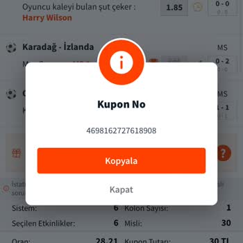 Bahis Kuponu Sonuçlanmayan Şut Krizi