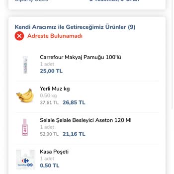 Carrefour Online Sipariş Teslim Edilmedi Ve İade Sorunu