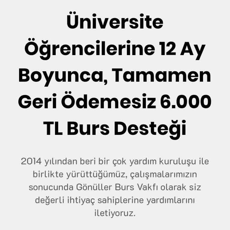 Gönüller Burs Vakfı'na Başvuru Ve Kişisel Bilgilerin Korunması