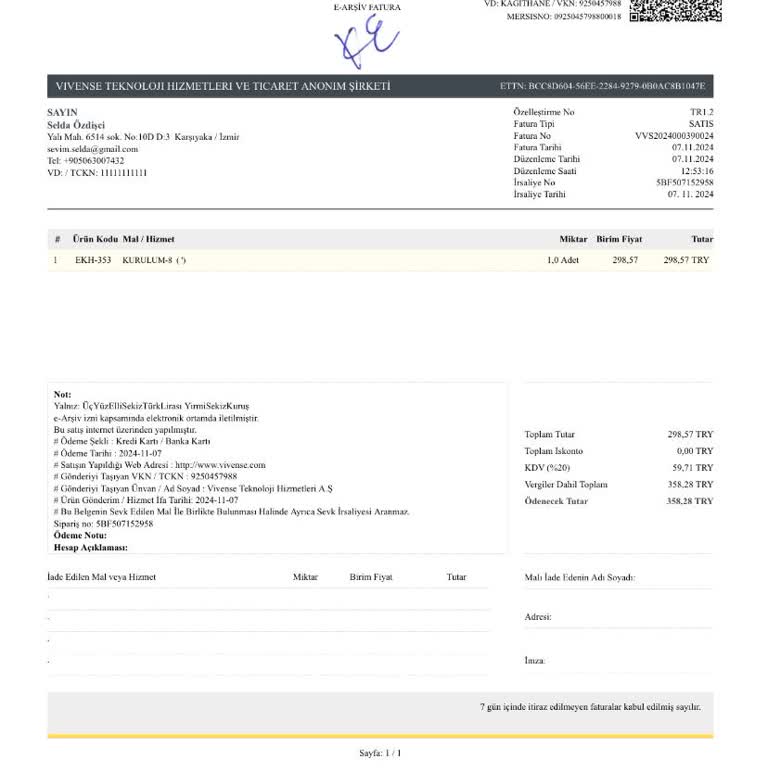 Vivense İade Talebine Yanıt Vermiyor: Acil Destek İstiyorum