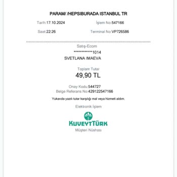 Yetkisiz Kart Çekimleri Hakkında İade Talebi