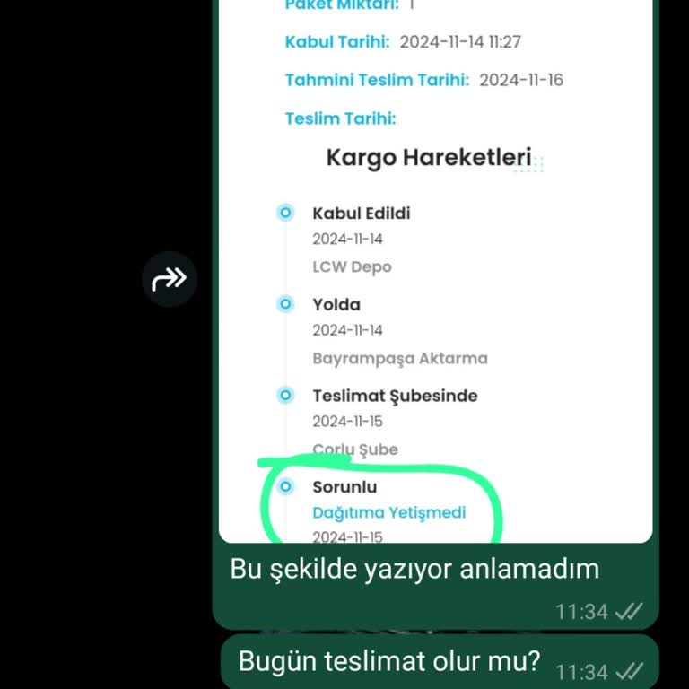 Teslimat Sorunu Ve Mağduriyet