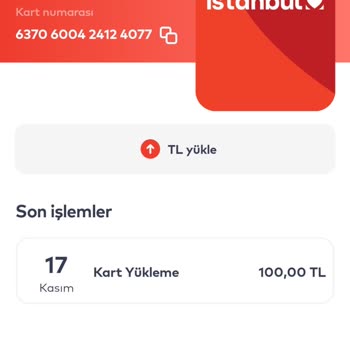 İstanbul Kart Uygulamasında Yükleme Sorunu Ve Ücret İadesi Talebi