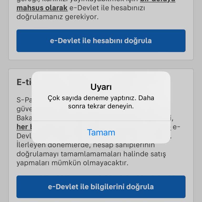 E-Devlet Doğrulama Sorunu: Silinen Hesapların Doğrulaması Kaldırılsın