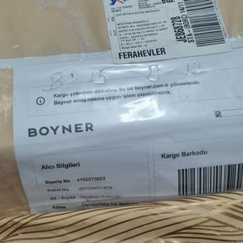 Boyner'den İptal Edilemeyen Sipariş Ve İade Talebi
