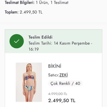 Boyner'den İptal Edilemeyen Sipariş Ve İade Talebi