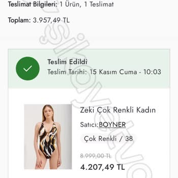 Boyner'den Yanlışlıkla Gönderilen Bikini İadesi