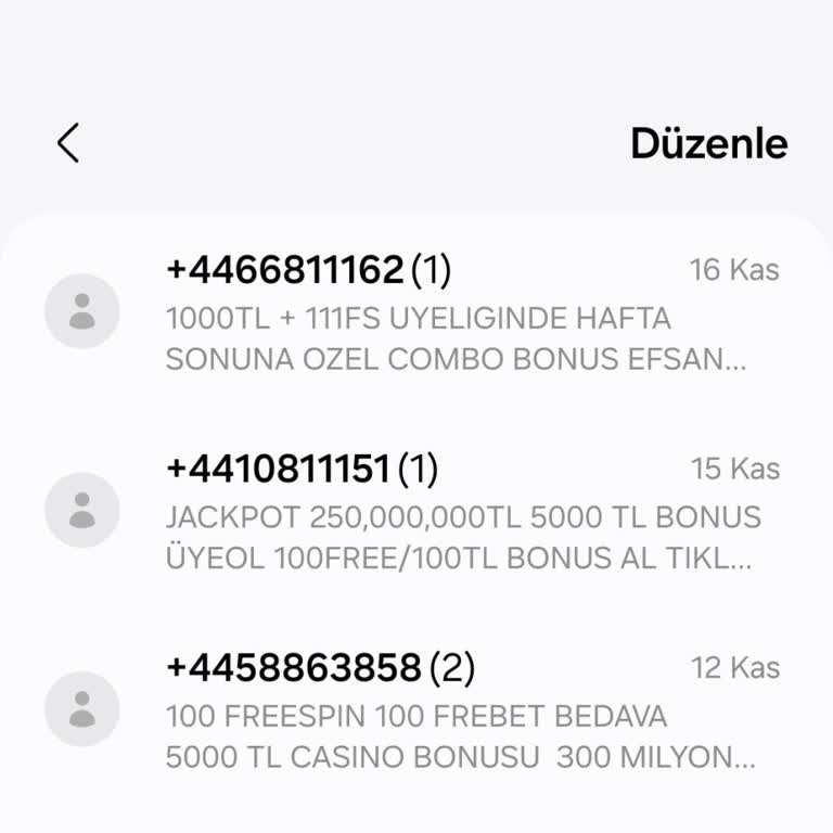 Sürekli Gelen Bahis Mesajlarından Usandım