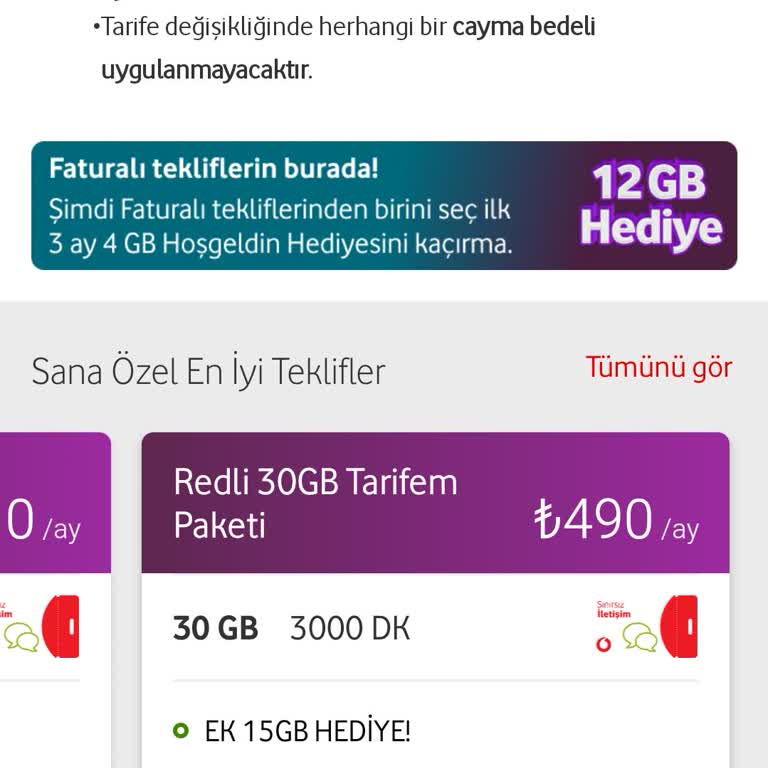 Vodafone Tarifeleri Çok Pahalı, Yardım Bekliyorum