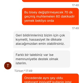 Migros Yemek Teslimatında Gecikme Ve Yetersiz Müşteri Hizmetleri