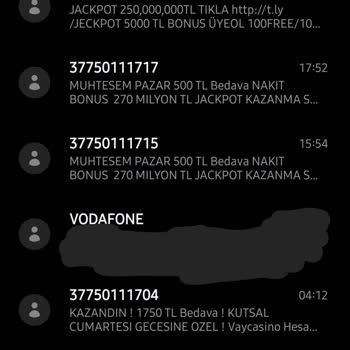 Vodafone'da Bitmeyen SMS Sorunu