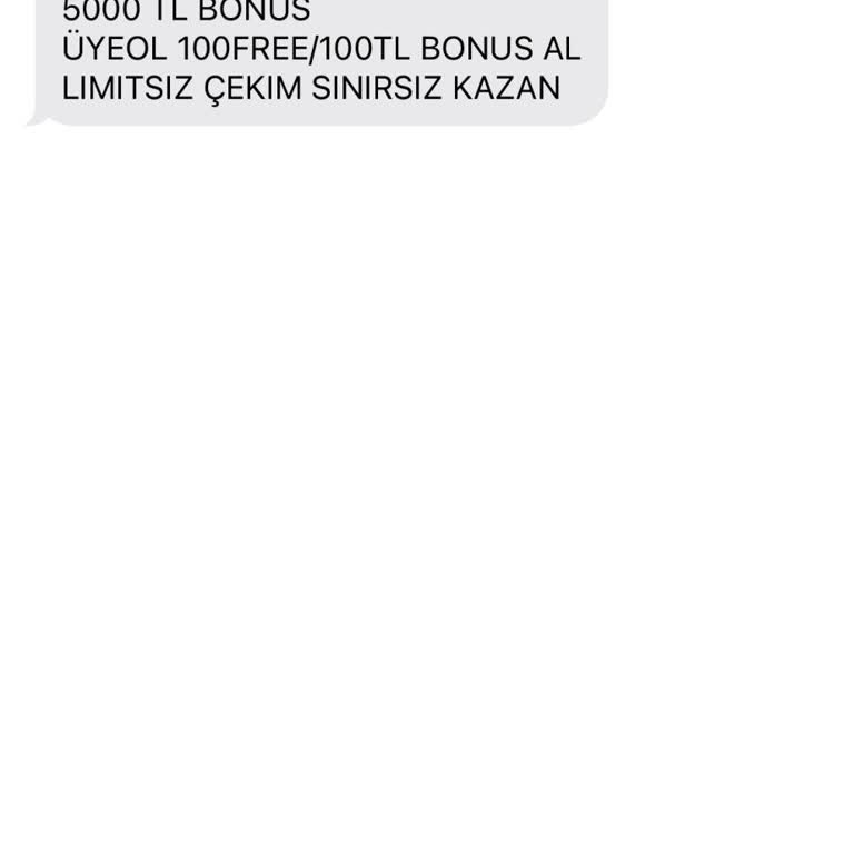 İstenmeyen Mesajlarla Rahatsız Edilme