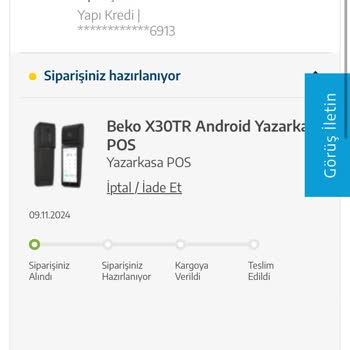 Beko'dan Yazar Kasa Pos Siparişim Ulaşmadı!