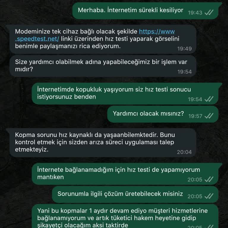 DSmart İnternet Bağlantı Sorunları Ve Yetersiz Müşteri Hizmetleri