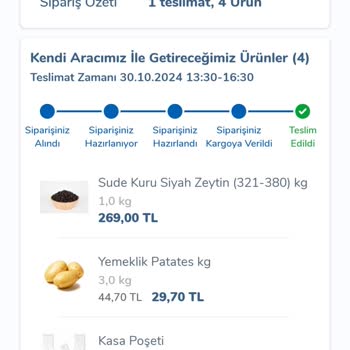 Yanlış Ürün Ve İade Sorunu: Carrefour SA Zeytin Siparişi