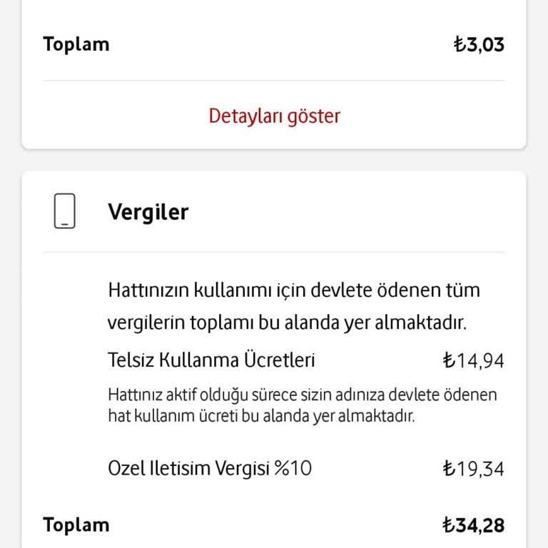 Vodafone'dan Fazladan Özel İletişim Vergisi Alınıyor