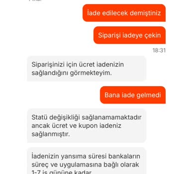 Sipariş Teslim Edilmedi Ve İletişim Sorunu