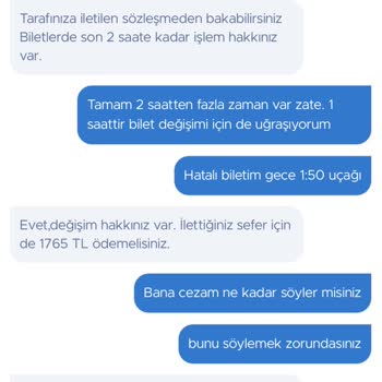 Yanlış Yönlü Uçak Bileti Değişiminde Yüksek Ceza Ücreti Şoku