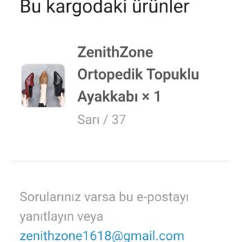 Zenithzone Kargo Bilgisi Alamadım!