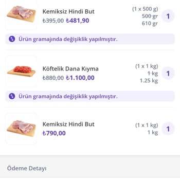 Getir'den Gelen Dondurulmuş Hindi Butu Ve İade Sorunu