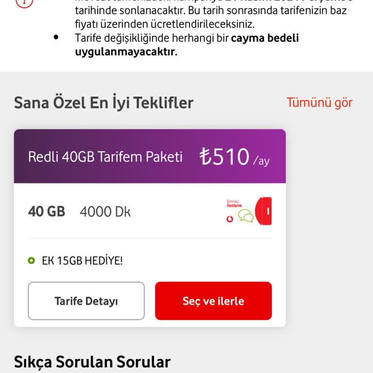 Vodafone'un Tek Paket Dayatması Ve Müşteri Kaybı