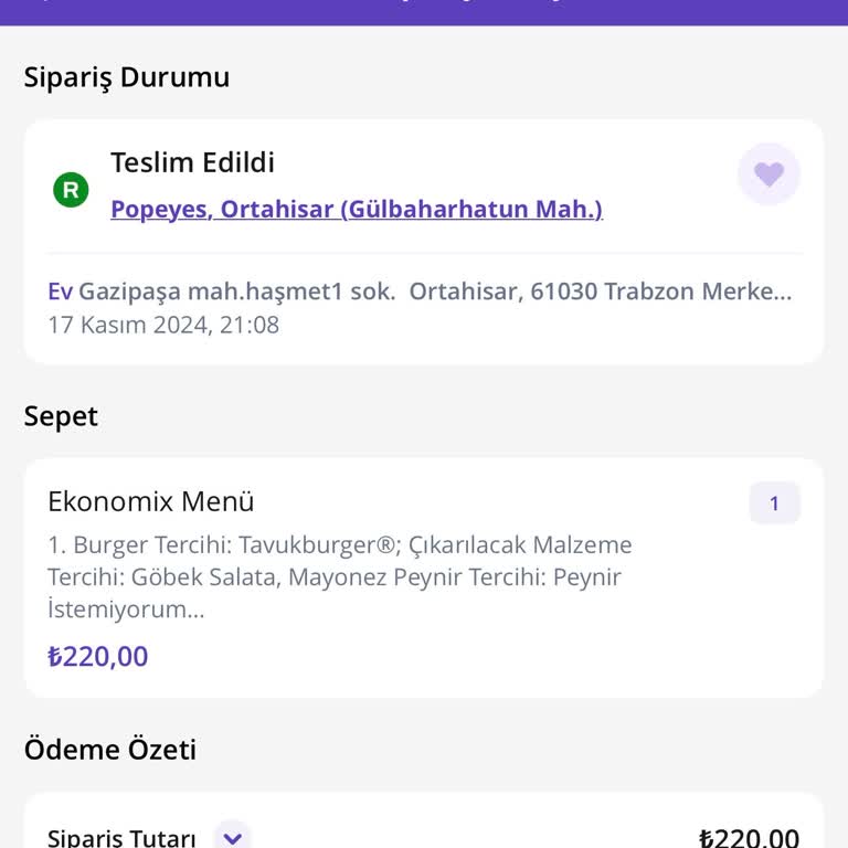 Yanlış Sipariş Ve İletişim Sorunu