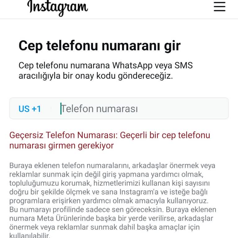 Instagram Hesabım Askıya Alındı: Geçersiz Telefon Numarası Sorunu