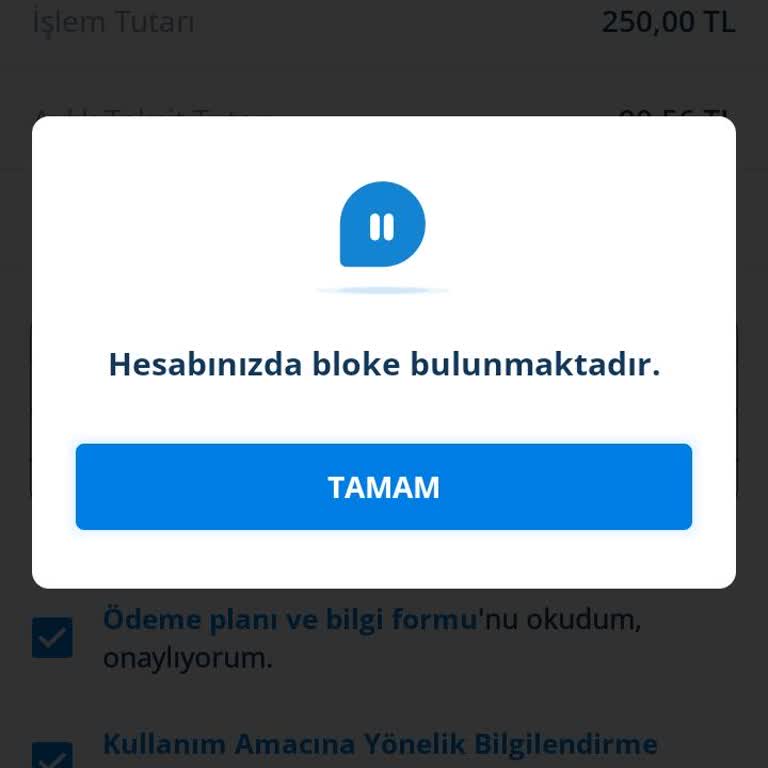 Kredi Kartı Blokesi Sorunu