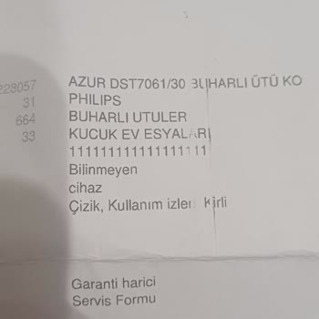 Kırık Ütü Şoku: Servisten Gelen Hasar