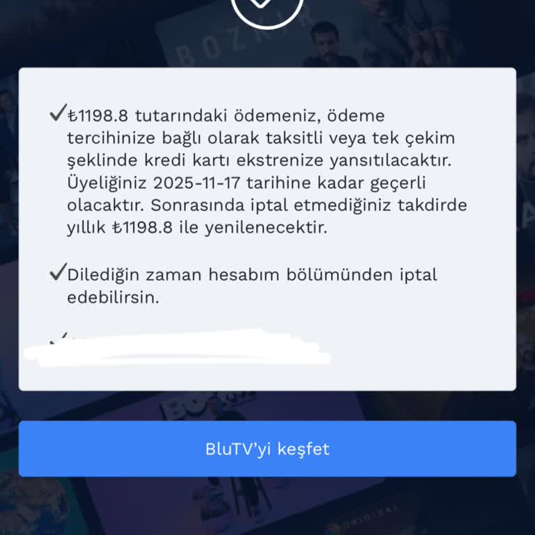 Blu TV'nin Yanıltıcı Ödeme Seçenekleri