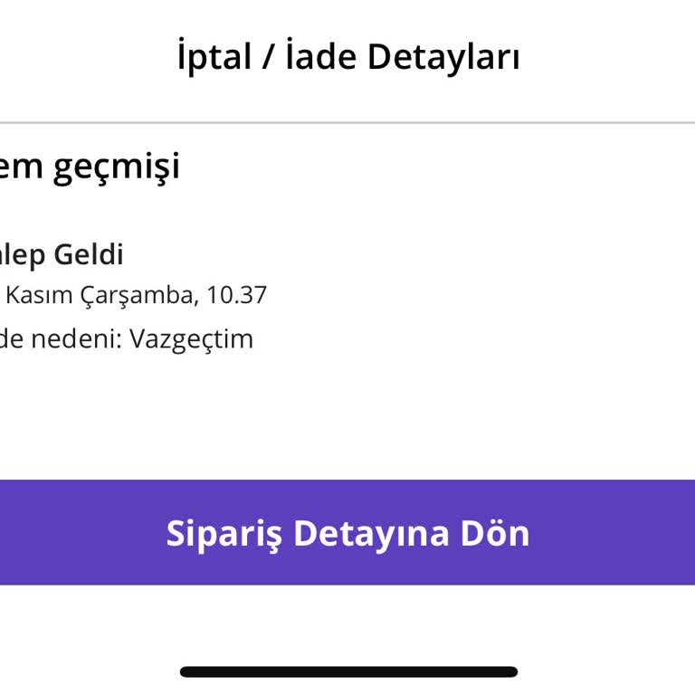 Kargoda Kaybolan Ürün Ve Yanıt Bekleyen İade Talebi