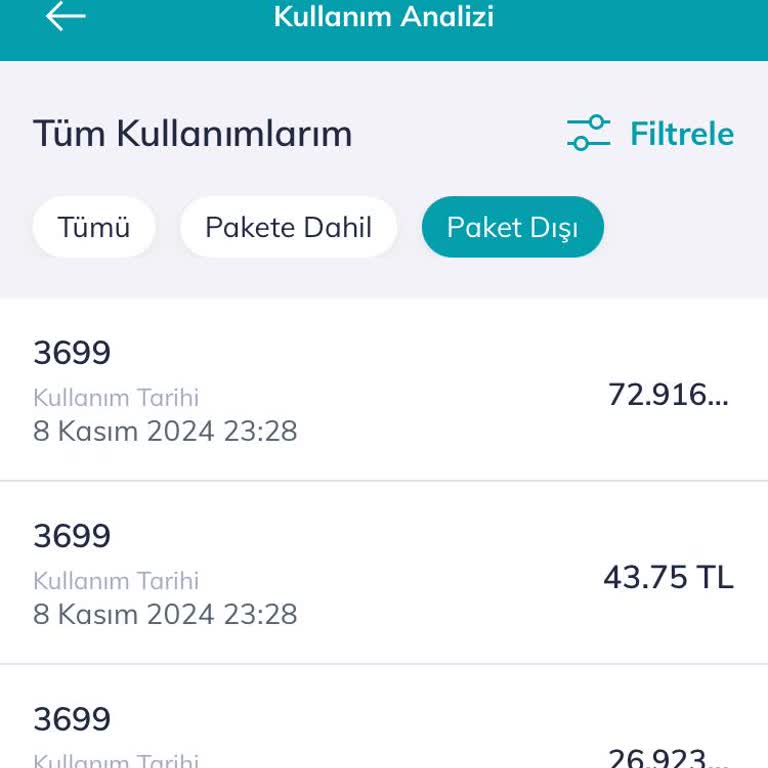 Beklenmedik 3699 Kodlu Harcama Şoku