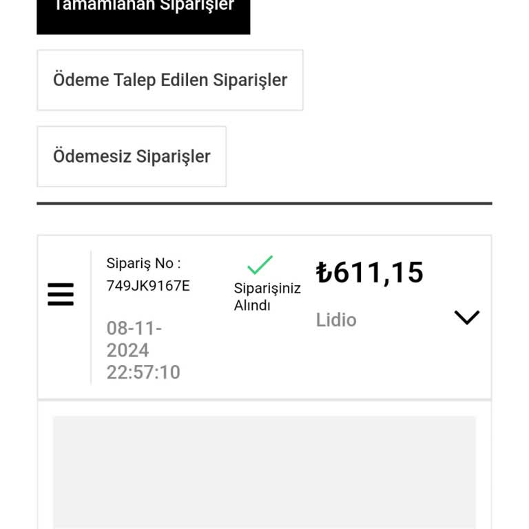İletişim Kurulamayan Sipariş