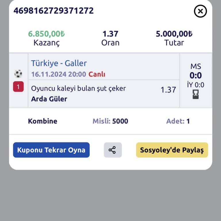 Oley.com Bahis Sonuçlandırma Sorunu