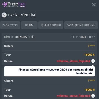 Enzabet Kazancımın İptali Ve Güven Sorunu!