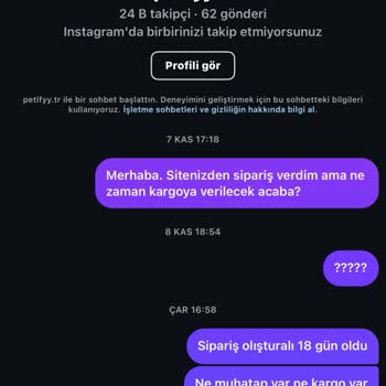 Kedim İçin Sipariş Verdim Ama Ne Ürün Ne İade Var