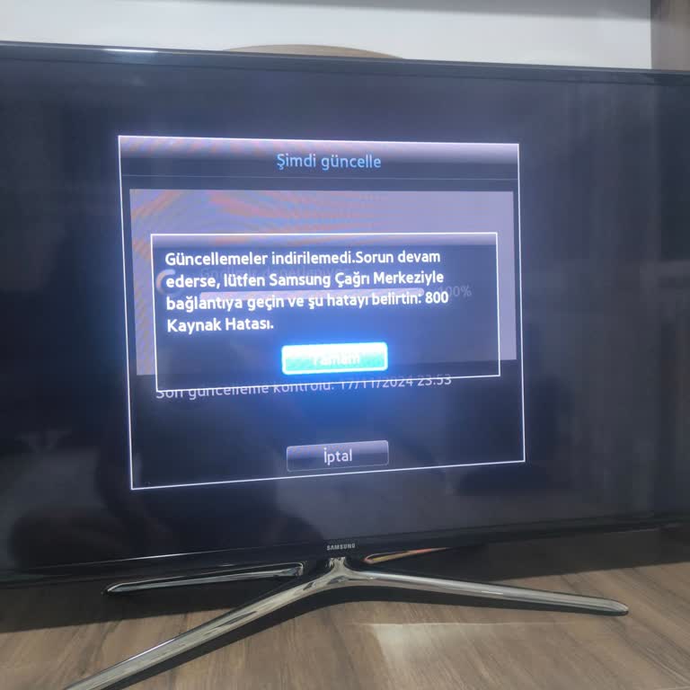 Samsung TV'de Güncelleme Sorunu Ve Uygulama Silinmesi