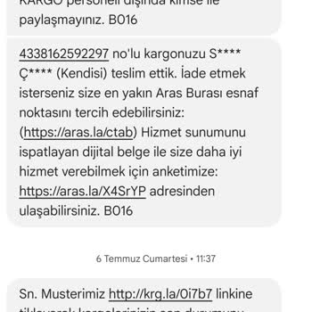 4 Aydır Bitmeyen Kargo Sorunu Ve İlgisiz Müşteri Hizmetleri
